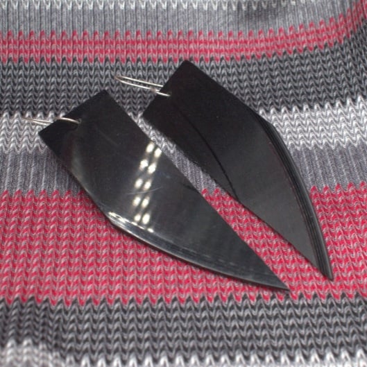 Razor's Edge Vinyl Record Earrings *Pre-order*