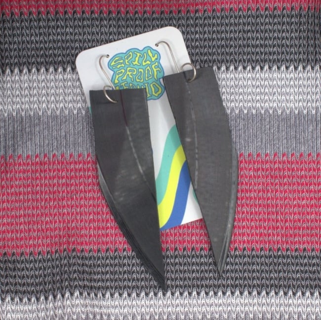 Razor's Edge Vinyl Record Earrings *Pre-order*