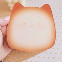 Image 2 of PRE-ORDER Breakfast Cat Runny Egg and Bread Cat Acrylic Coaster