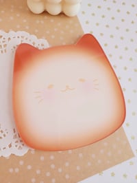 Image 1 of PRE-ORDER Breakfast Cat Runny Egg and Bread Cat Acrylic Coaster