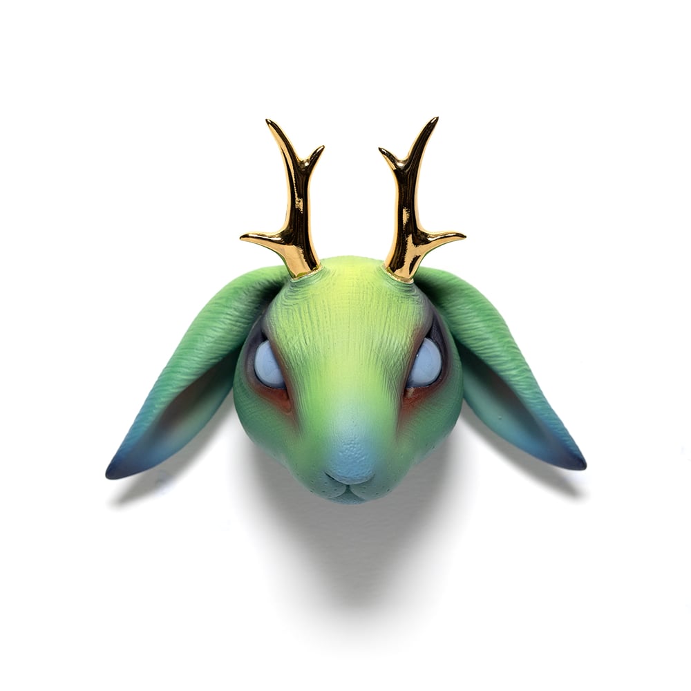 Image of Chikkoi Jackalope (green/gold antlers)