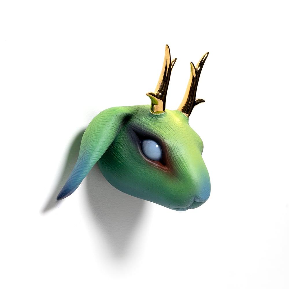 Image of Chikkoi Jackalope (green/gold antlers)