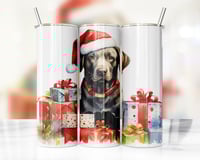 Christmas Black Lab 20oz Tumbler