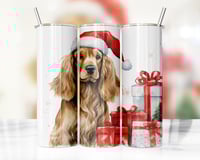 Christmas Cocker Spaniel 20oz Tumbler