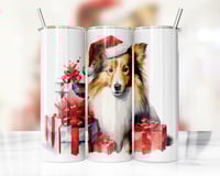 Christmas Collie 20oz Tumbler