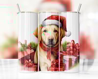 Christmas Yellow Lab 20oz Tumbler