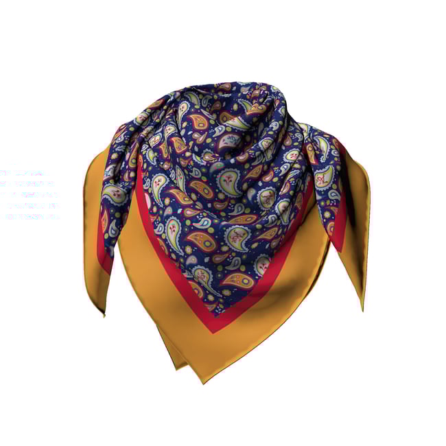 The Aye: Paisley Blossom Silk Scarf