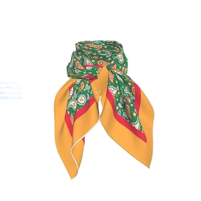 The Aye: Paisley Blossom Silk Scarf