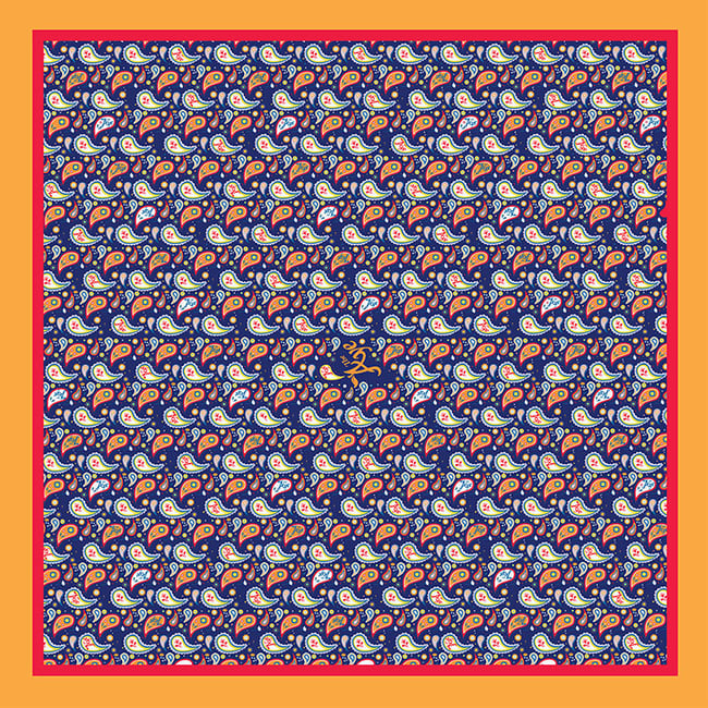 The Aye: Paisley Blossom Silk Scarf