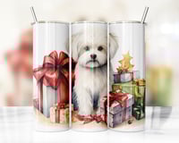 Christmas Maltese 20oz Tumbler
