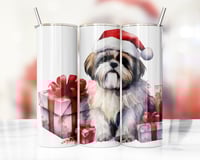 Christmas Shitzu 20oz Tumbler