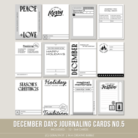 December Days Journaling Cards No.5 (Digital)