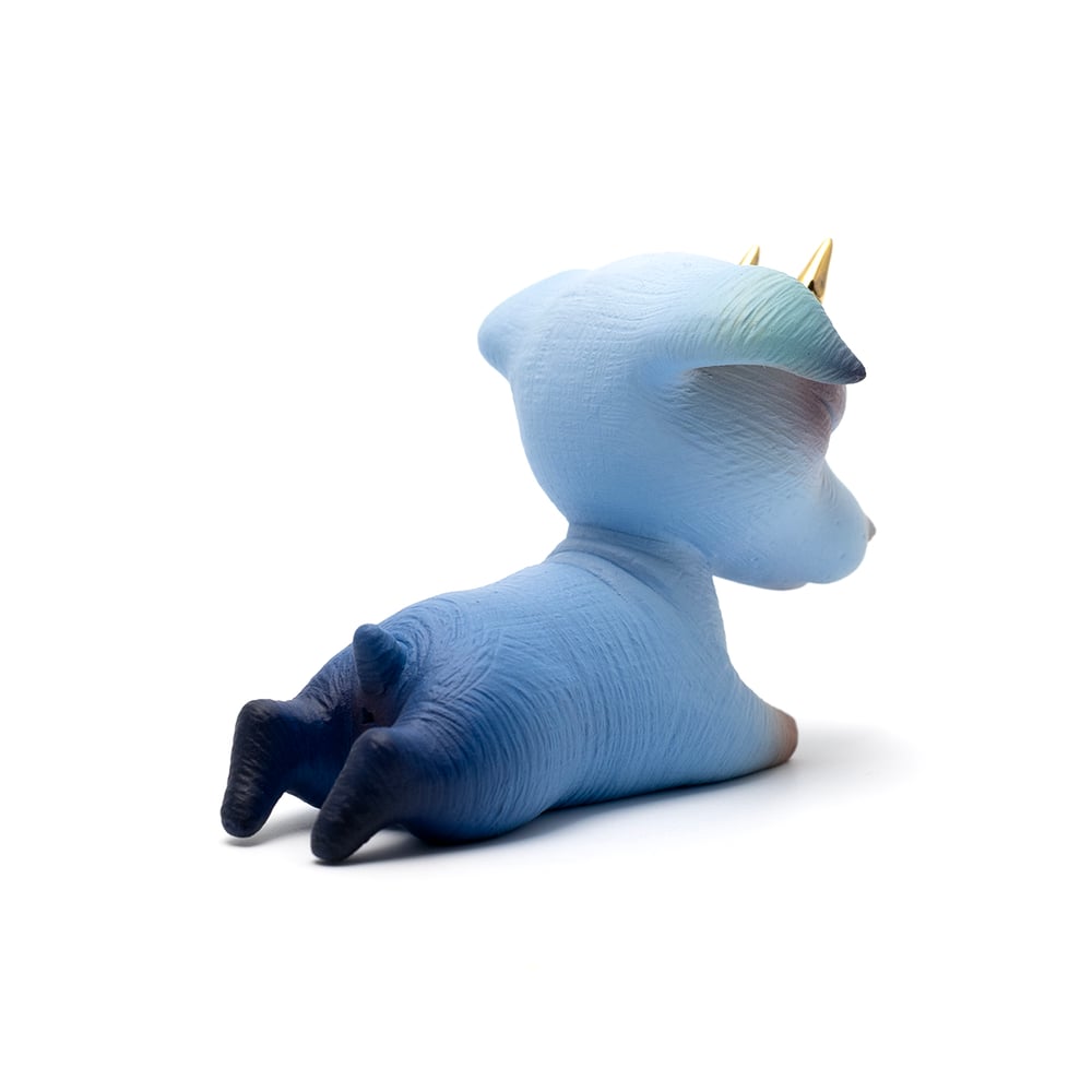 Image of Mini Chikkoi Warrior  (blue/gold horns)