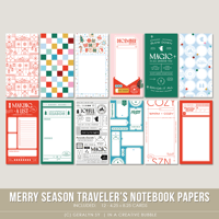 Merry Season Traveler's Notebook Papers (Digital)