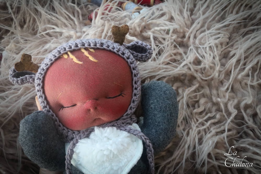 Image of Dasher- 10 imch reindeer baby doll