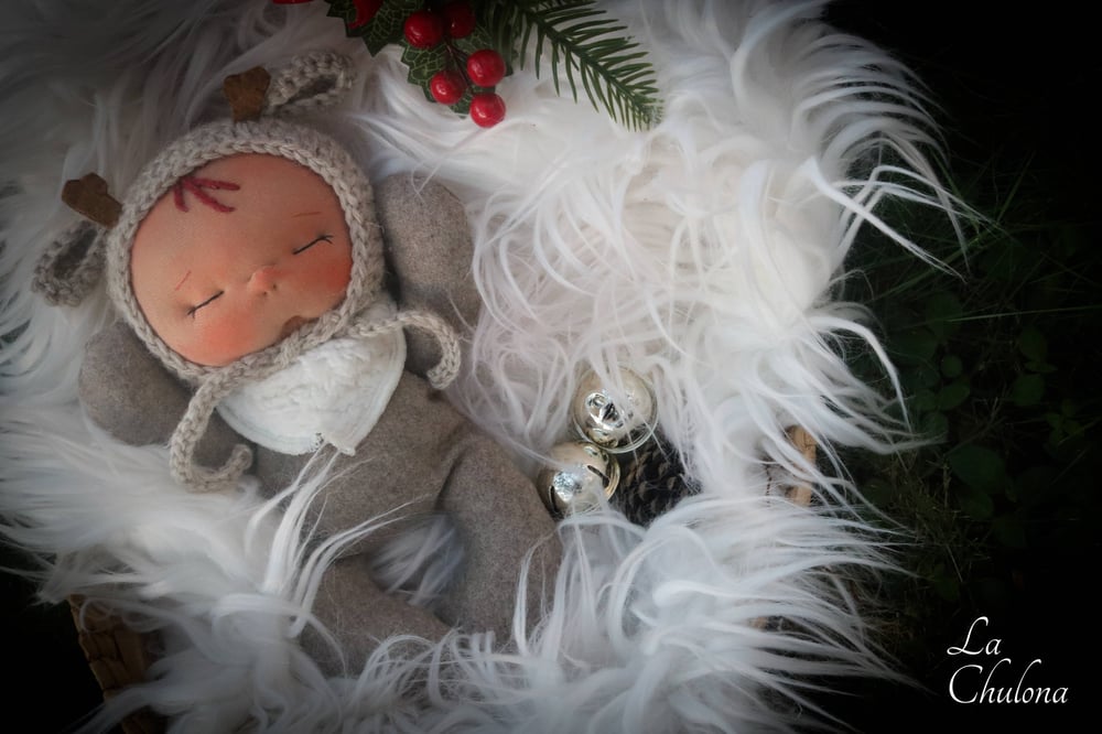 Image of Vixen- 10 inch reindeer baby doll