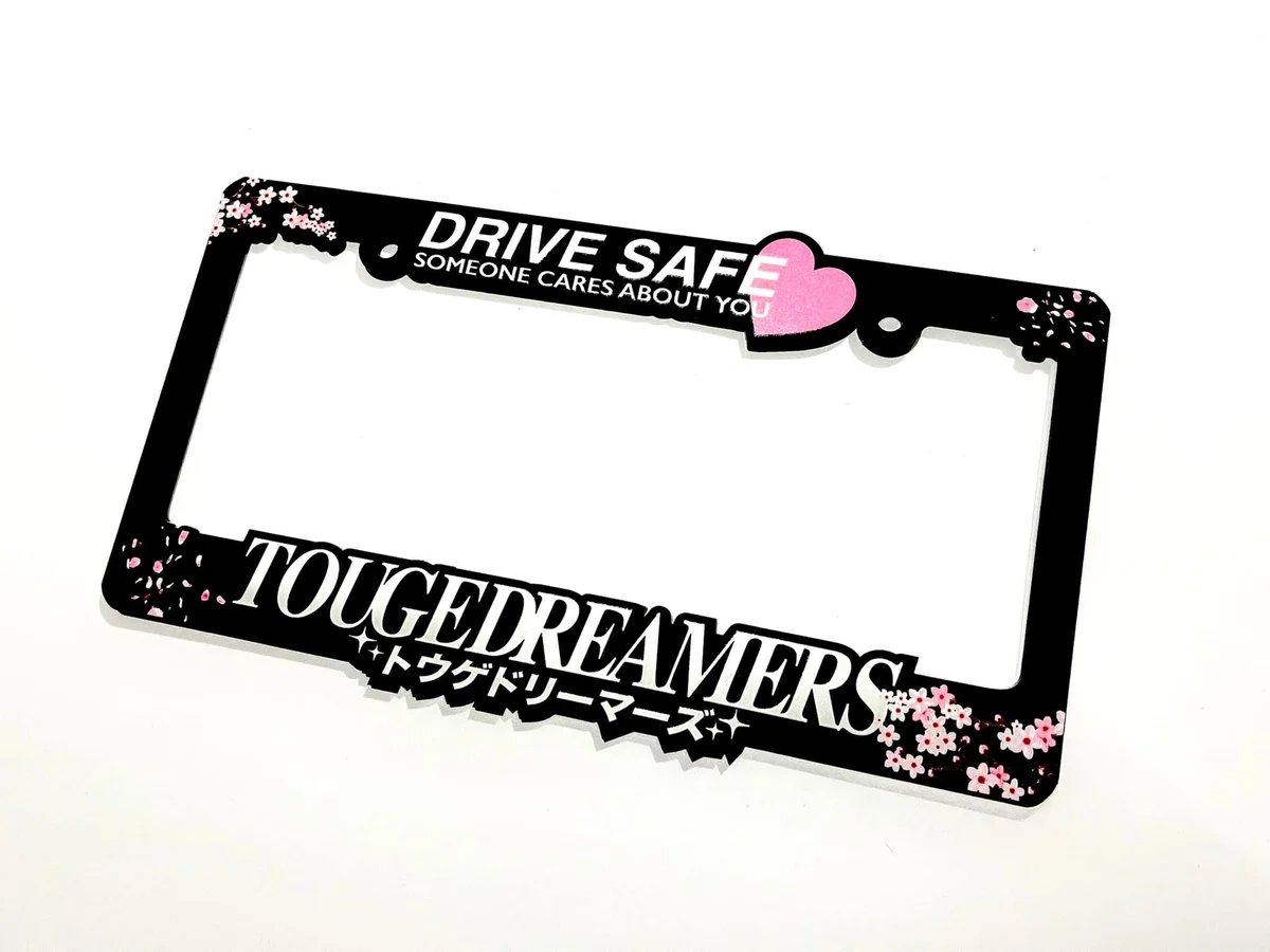 " Drive Safe " Acrylic plate frame TougeDreamers