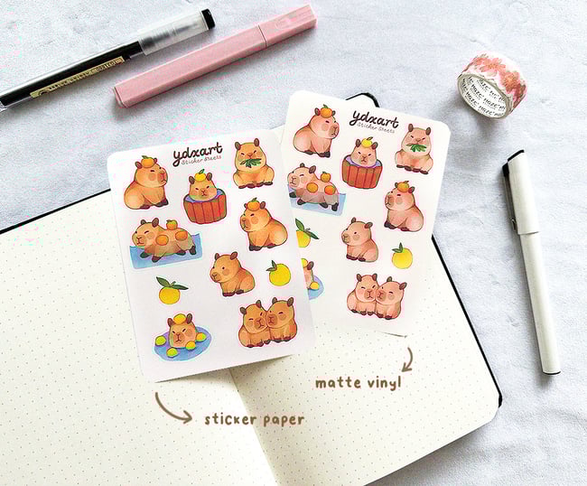 Capybara Sticker Sheet