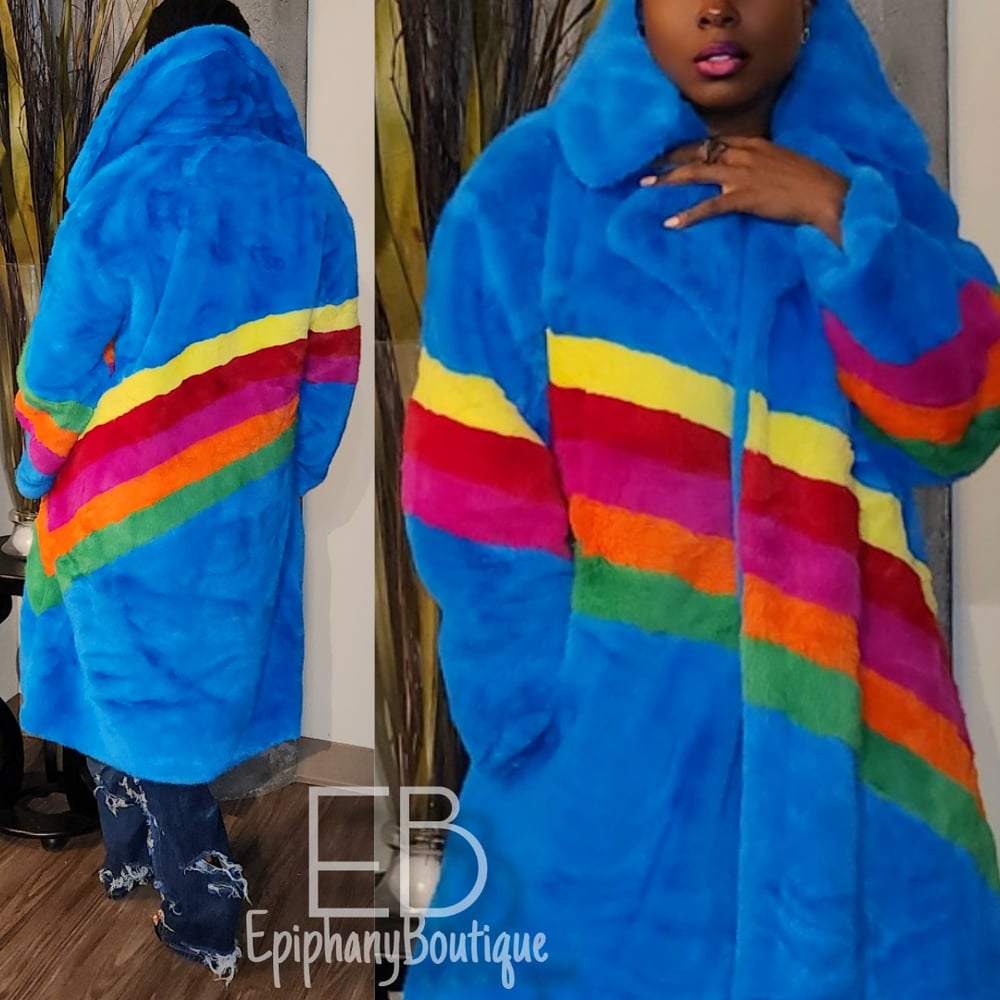 Image of The "Care Bear" Fur Coat