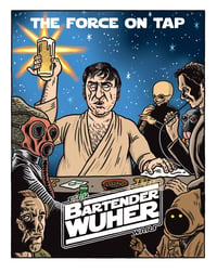 Image 1 of "Star Wars: Bartender Wuher" Signed 11 x 14" Print