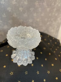 Image 2 of White Glitter Candle Holder