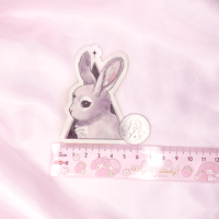 Image 2 of LAST CHANCE ♡ Pastel Goth Bunny 3" Waterproof Vinyl Sticker 