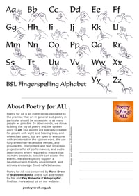 BSL Fingerspelling Postcards