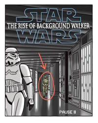 Image 1 of "Star Wars: The Rise of Background Walker" Signed 11 x 14" Print