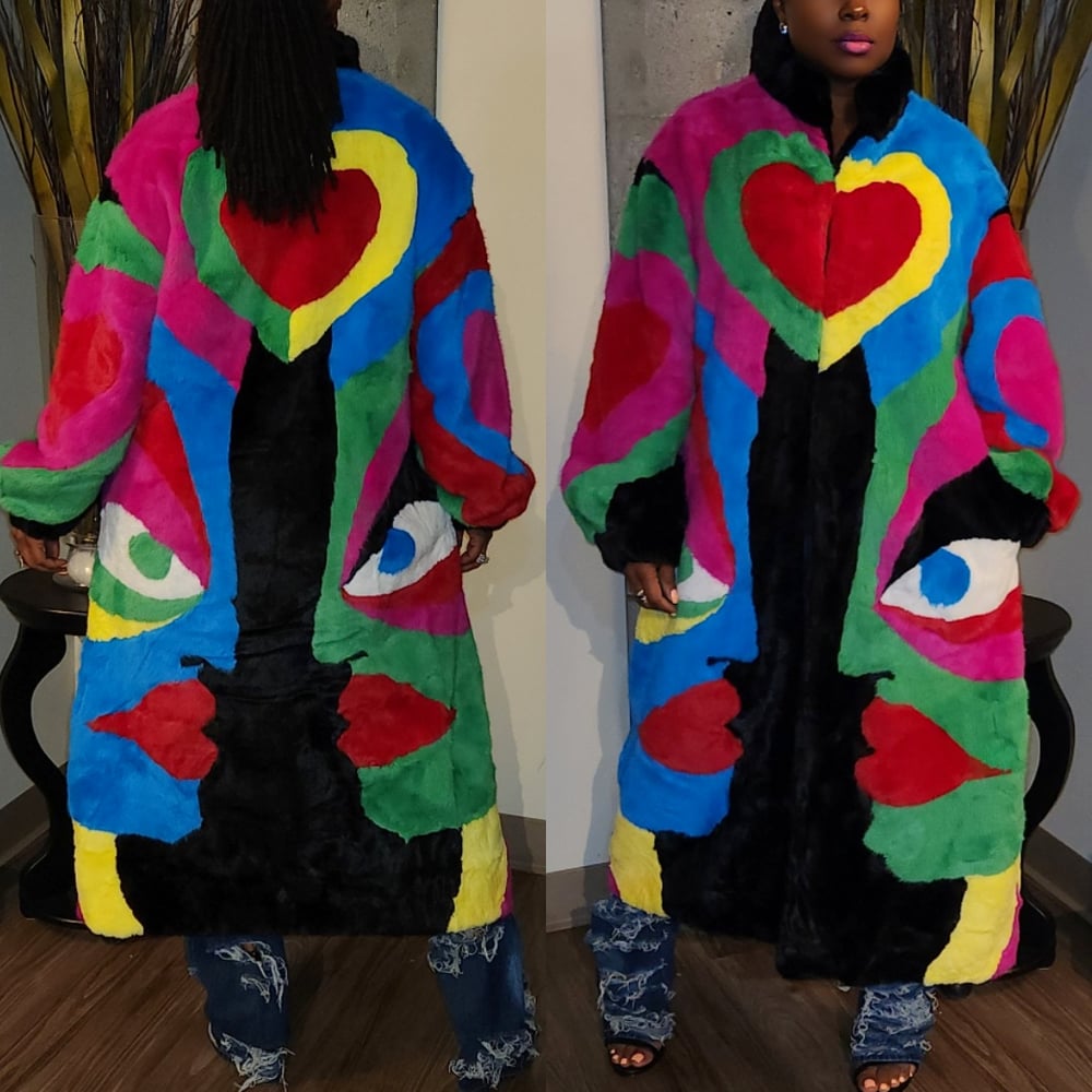 Image of The Picasso Maxi Fur Coat