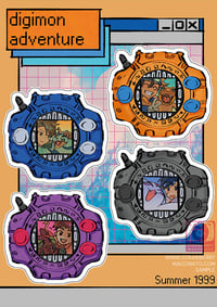 Image 3 of DIGIMON Sticker Sheet & Prints