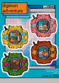 Image 4 of DIGIMON Sticker Sheet & Prints