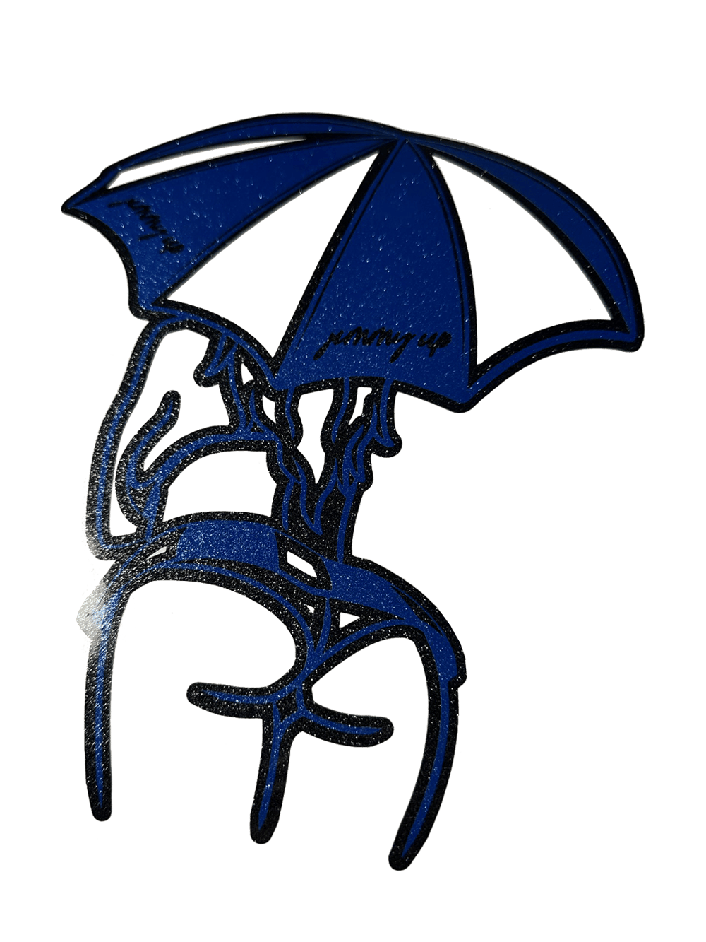 Image of Umbrella Girl - Ultra Metallic Blue/Black