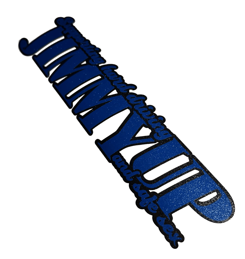 Image of Slogan Logo - Ultra Metallic Blue/Black