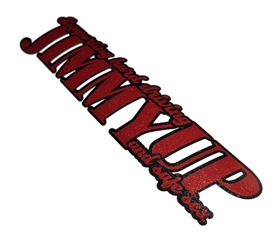 Image of Slogan Logo - Ultra Metallic Red/Black