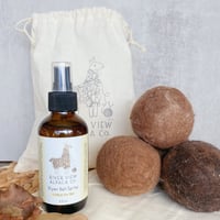 Image 1 of 100% Alpaca Dryer Balls & Dryer Ball Spray Bundle