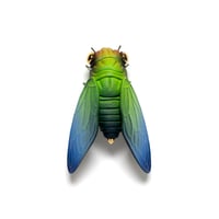 Image 1 of Cicada (green) by Calvin Ma X Erika Sanada