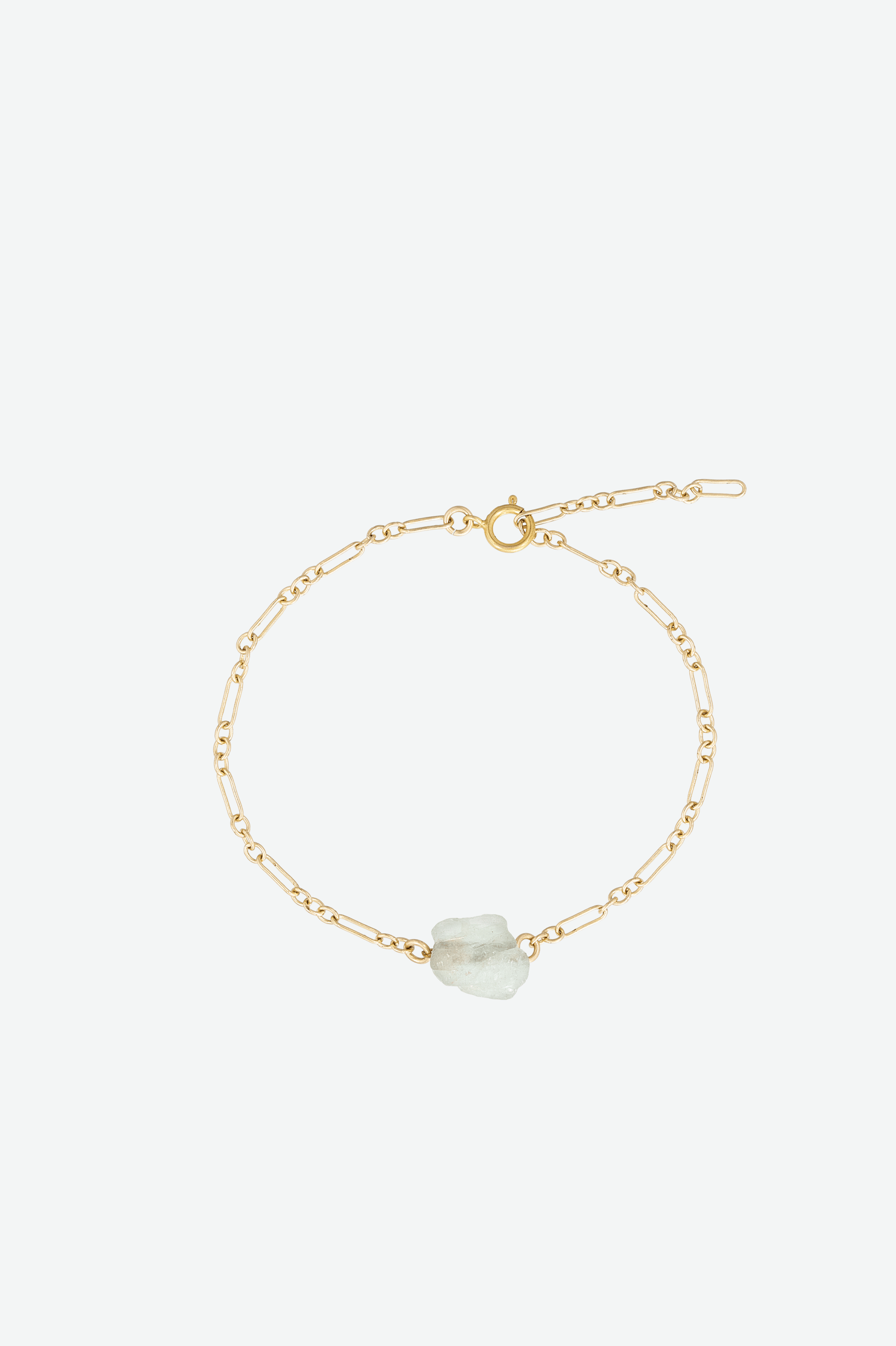 Image of Aquamarine  - Joy ❤ . Stunning Raw Gemstone Bracelet