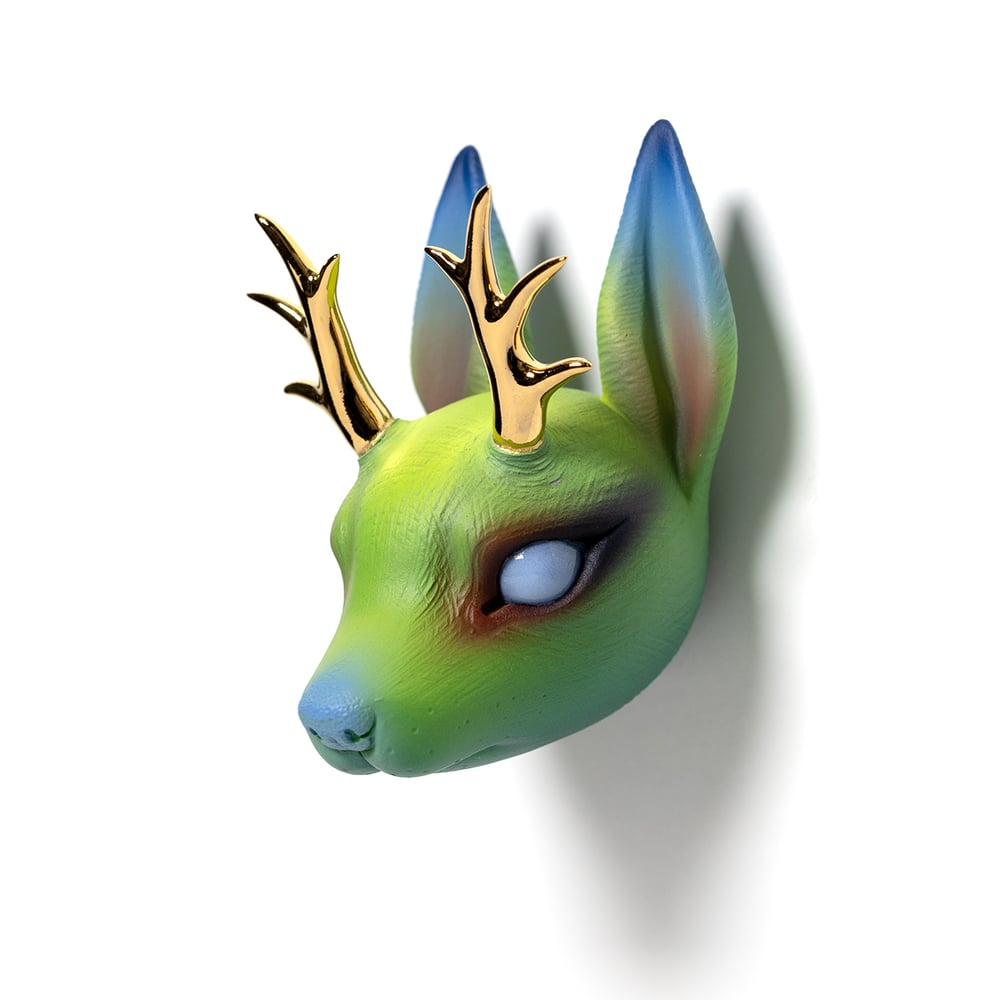 Image of Chikkoi Warrior (green//gold antlers)