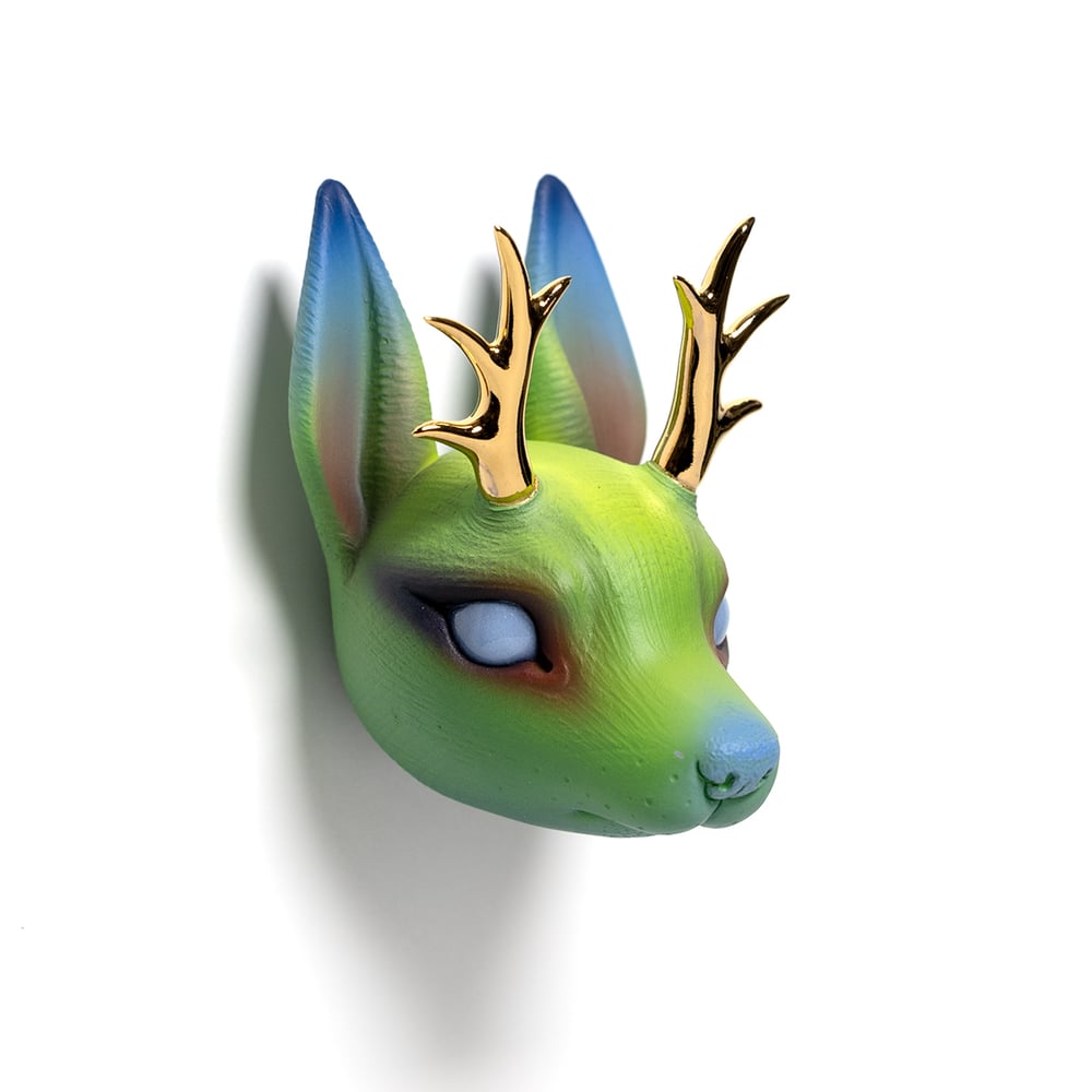 Image of Chikkoi Warrior (green//gold antlers)