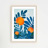 Orange tree print