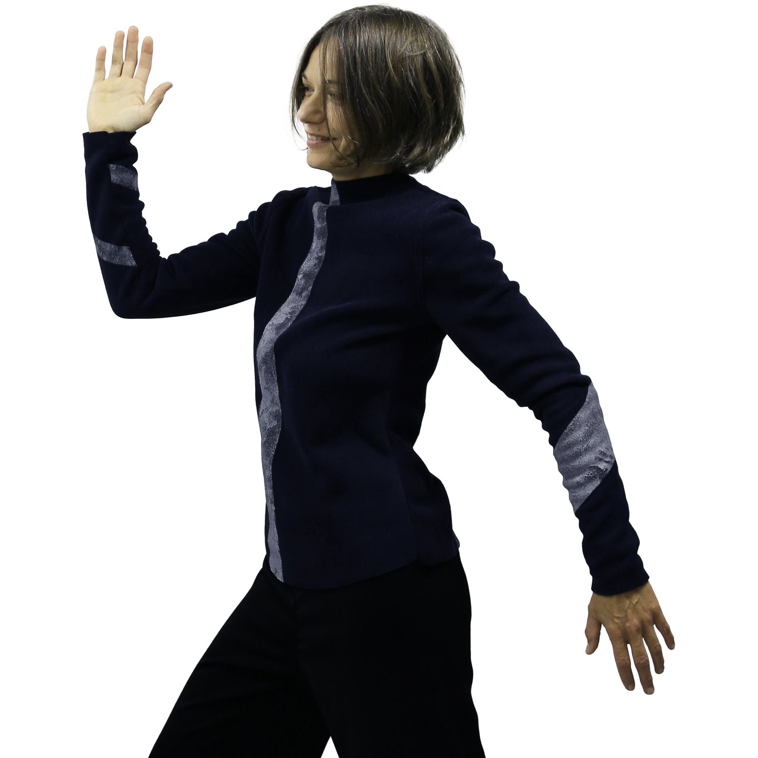 Image of HAND-PAINTED ECO-RRIENDLY FLEECE SWEATER