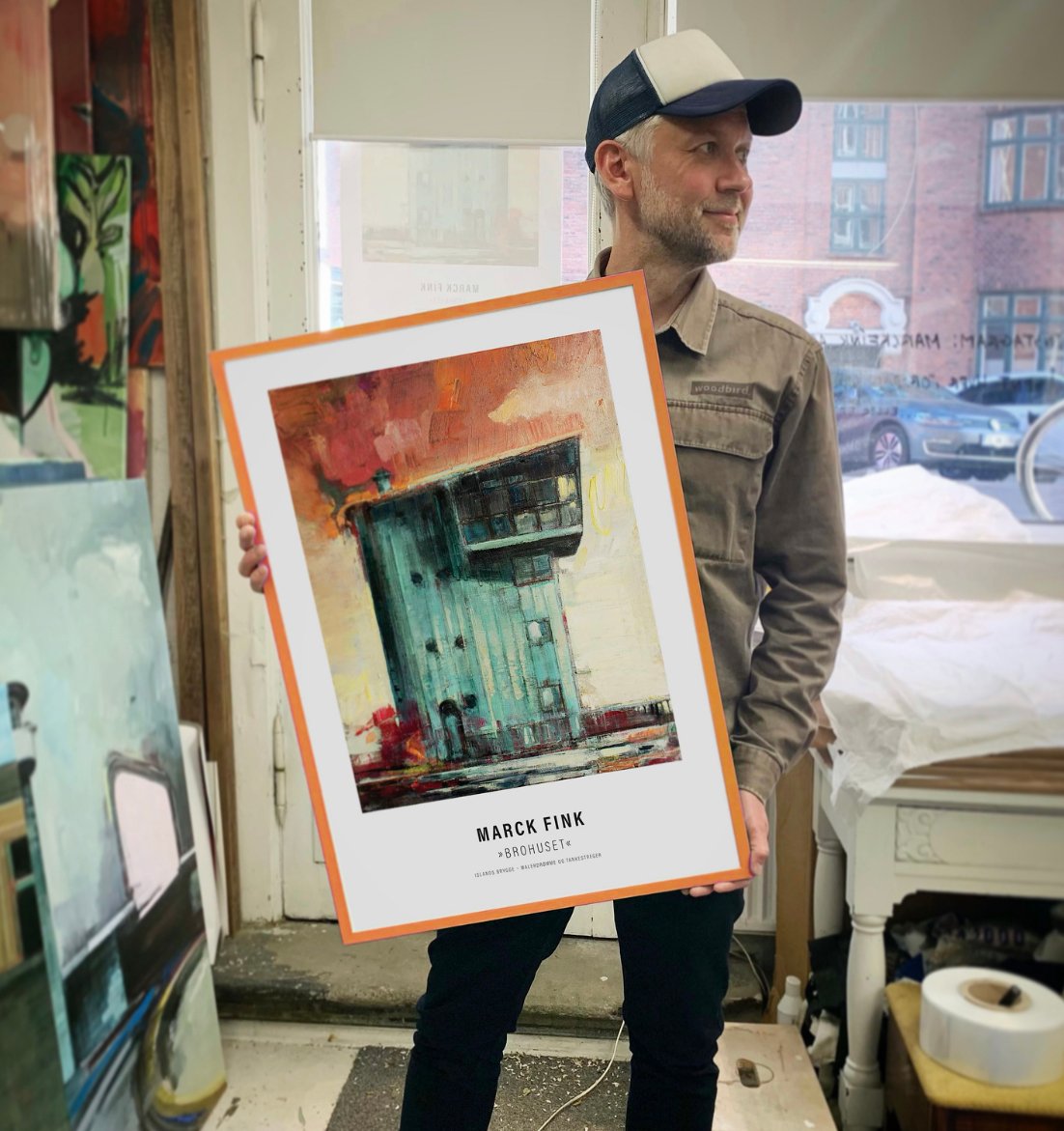 Image of Art poster / "Islands Brygge – Malerdrømme og tankestreger – Brohuset"