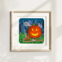 Image 1 of Halloween pumpkin print