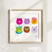 Bear collection print