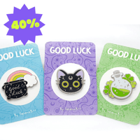 Image 1 of 40% OFF Good Luck Enamel Pins