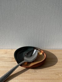 Image 3 of modern earthtone spoon rest, small