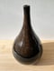 Image of black and rust teardrop vase