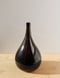 Image of black and rust teardrop vase