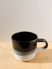 Image 2 of black, white and gray coffee mug