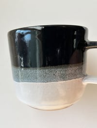 Image 3 of black, white and gray coffee mug